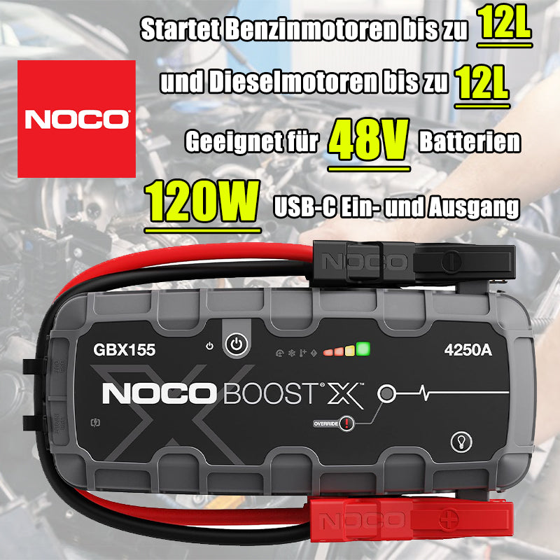 【NOCO Jubiläum】NOCO Boost X GBX155 4250 A 12 V UltraSafe Lithium-Starthilfegerät