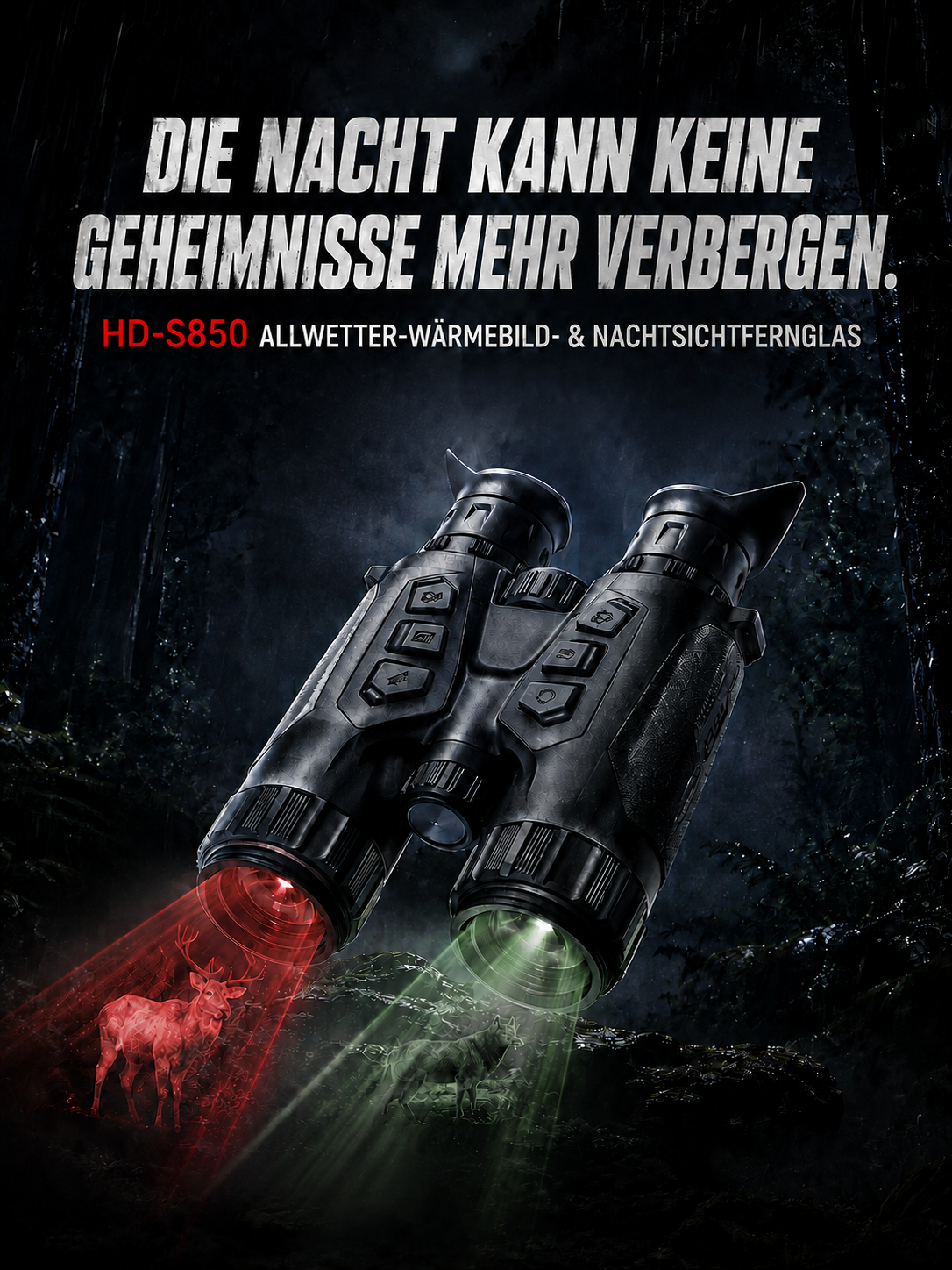 HIKMICRO HABROK 4K HQ35L Multispektral-Wärmebildfernglas 5.5-22×60