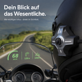E6 Intelligentes Motorrad-HUD-Head-Up-Display｜CarPlay & Android Auto｜AR-Navigation und Rückfahrkamera-All-in-One-Gerät