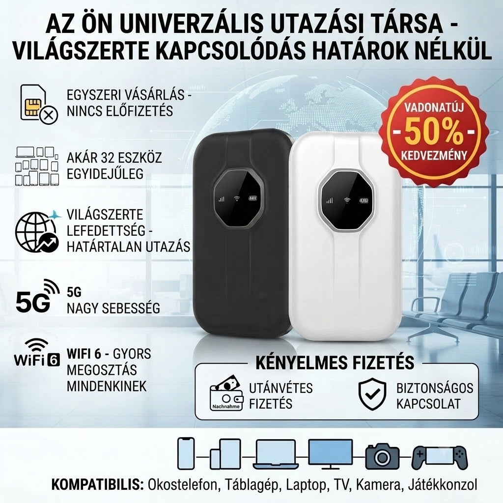 WiFi 6 5G móvil: conectado al instante, en todo el mundo