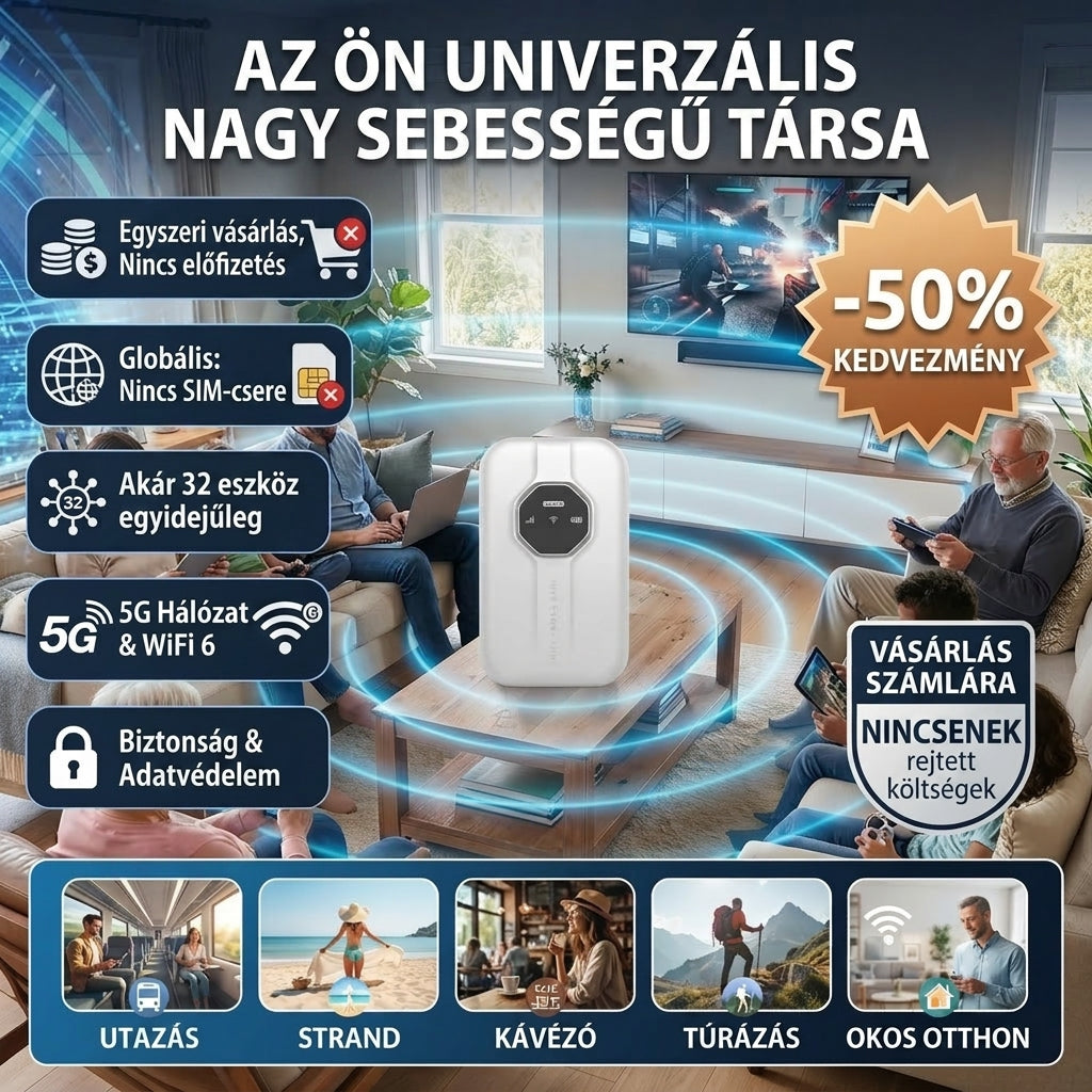 WiFi 6 5G móvil: conectado al instante, en todo el mundo