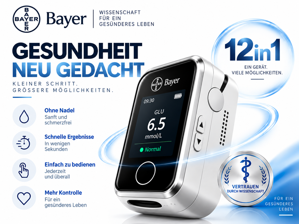 Bayer 12in1 – Intelligente Gesundheitsüberwachung für Ihren Alltag