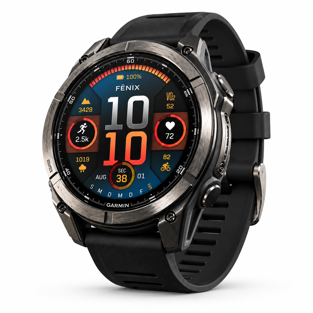 Garmin Fenix 8 Smartwatch – AMOLED, GPS, lange Akkulaufzeit & wasserdicht