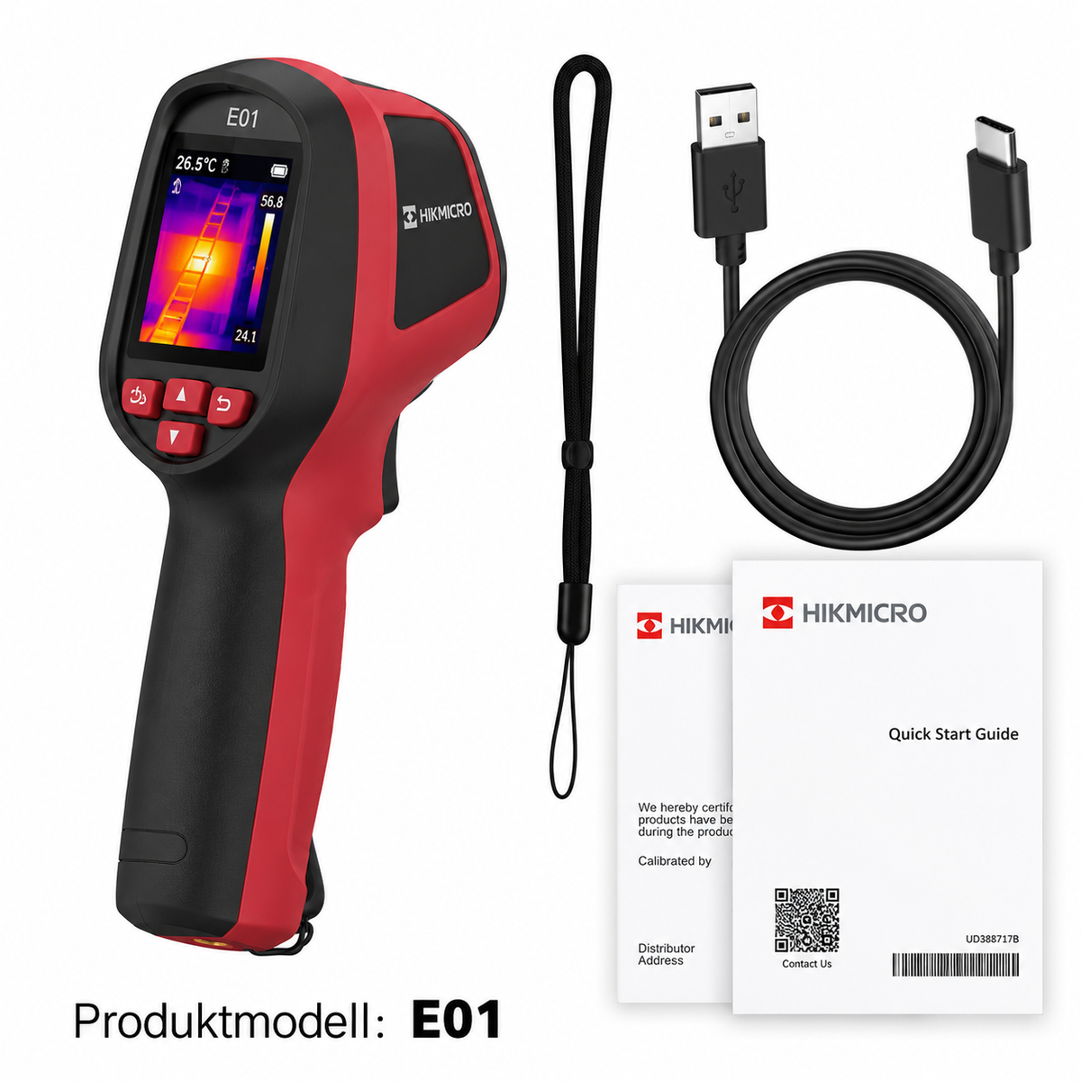 HIKMICRO Wärmebildkamera – Tragbare Infrarotkamera & Thermografiekamera, E01 / Eco / Eco-V / B02S / M60 / M31T / M20W