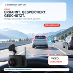 Garmin Dash Cam 67W – Dashcam Auto 1440p mit GPS, 180° Weitwinkel & Sprachsteuerung – Dashcam Test