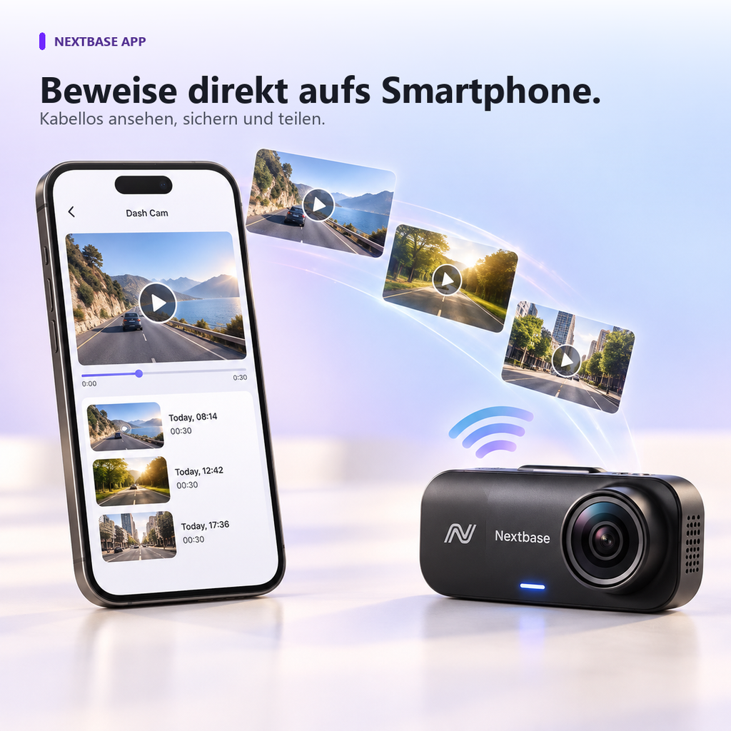 Kamera samochodowa Nextbase 622GW & 422GW – wideorejestrator 4K z GPS, Wi-Fi i trybem parkingowym