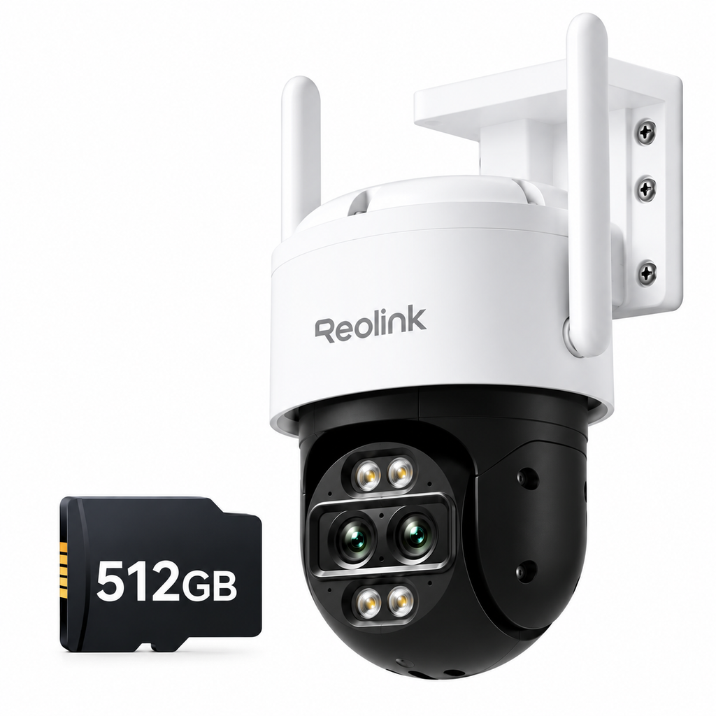 Reolink Kamera TrackMix WiFi 4K, Überwachungskamera mit Auto-Tracking und Nachtsicht