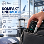 Misuratore di glicemia Bayer senza puntura 12-in-1 – Dispositivo digitale per la glicemia e i valori sanitari