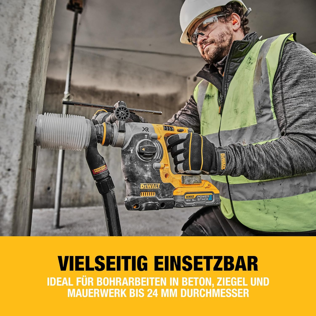 Leichter 3-in-1 Bohrhammer – Bohren, Hammerbohren und Meißeln für Heimwerker