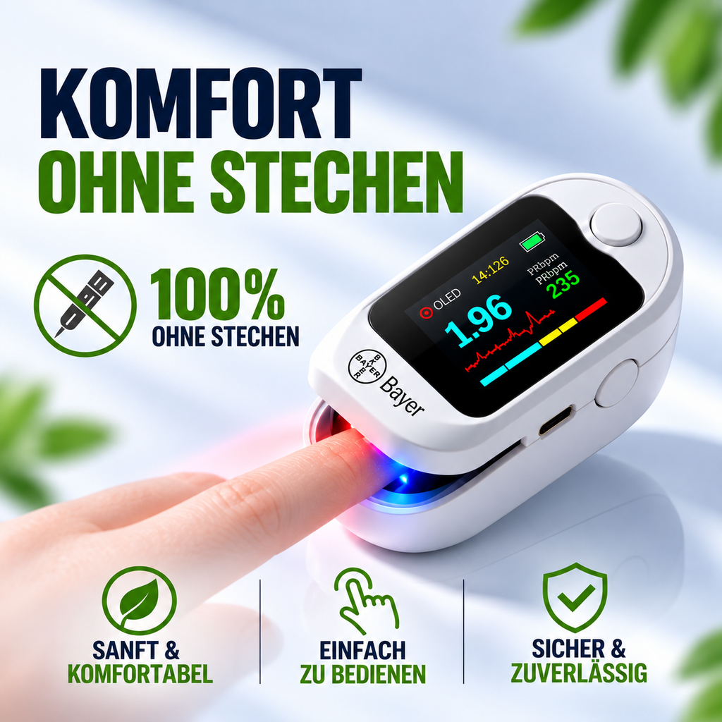 L‑X1.36 Nichtinvasives Blutzuckermessgerät mit Fingerclip