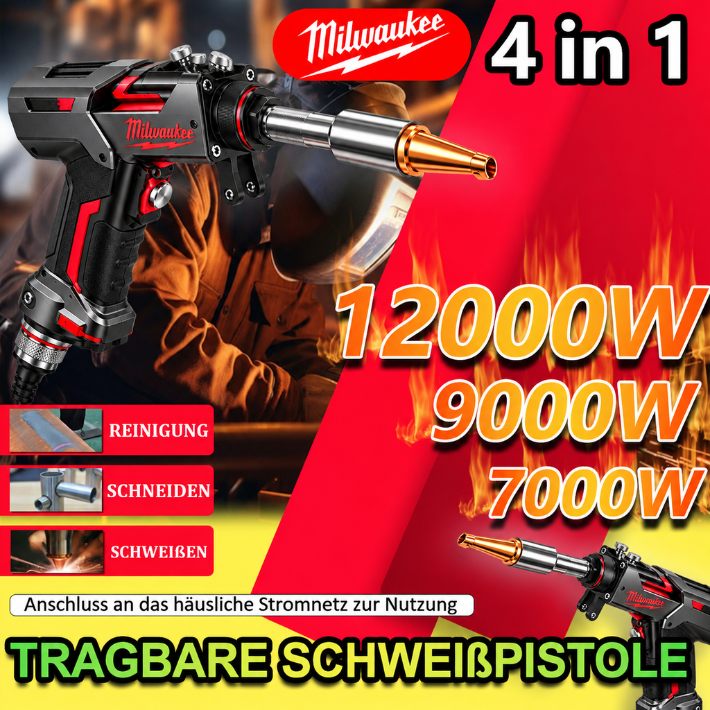 Milwaukee Schweißgerät für Metallbau – Tragbares 4-in-1 Schweißgerät