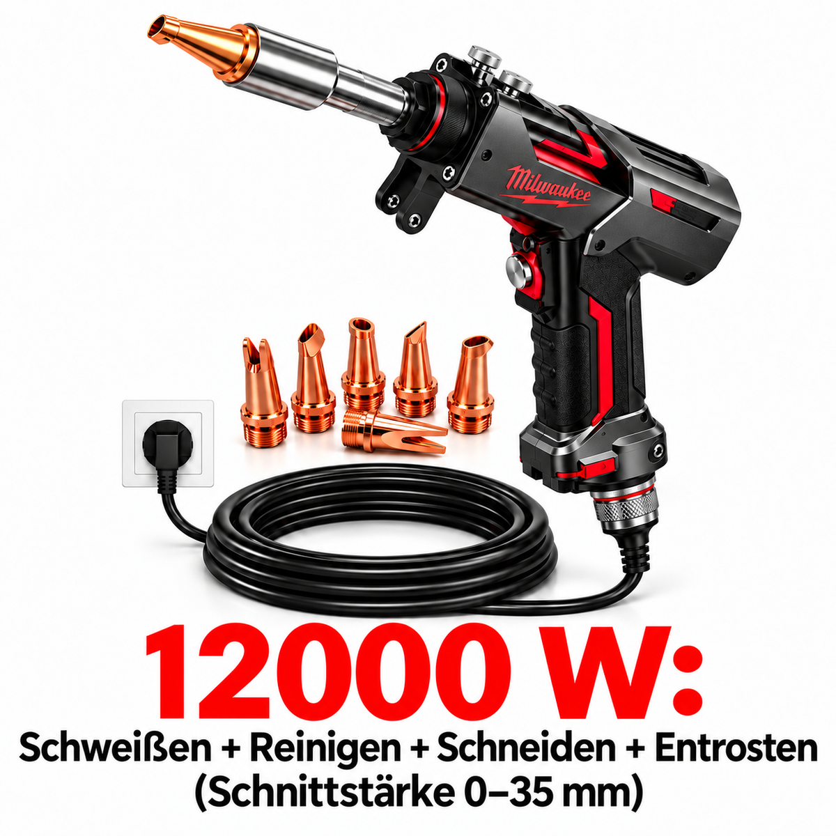 Milwaukee Schweißgerät für Metallbau – Tragbares 4-in-1 Schweißgerät
