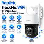 Reolink Kamera TrackMix WiFi 4K, Überwachungskamera mit Auto-Tracking und Nachtsicht