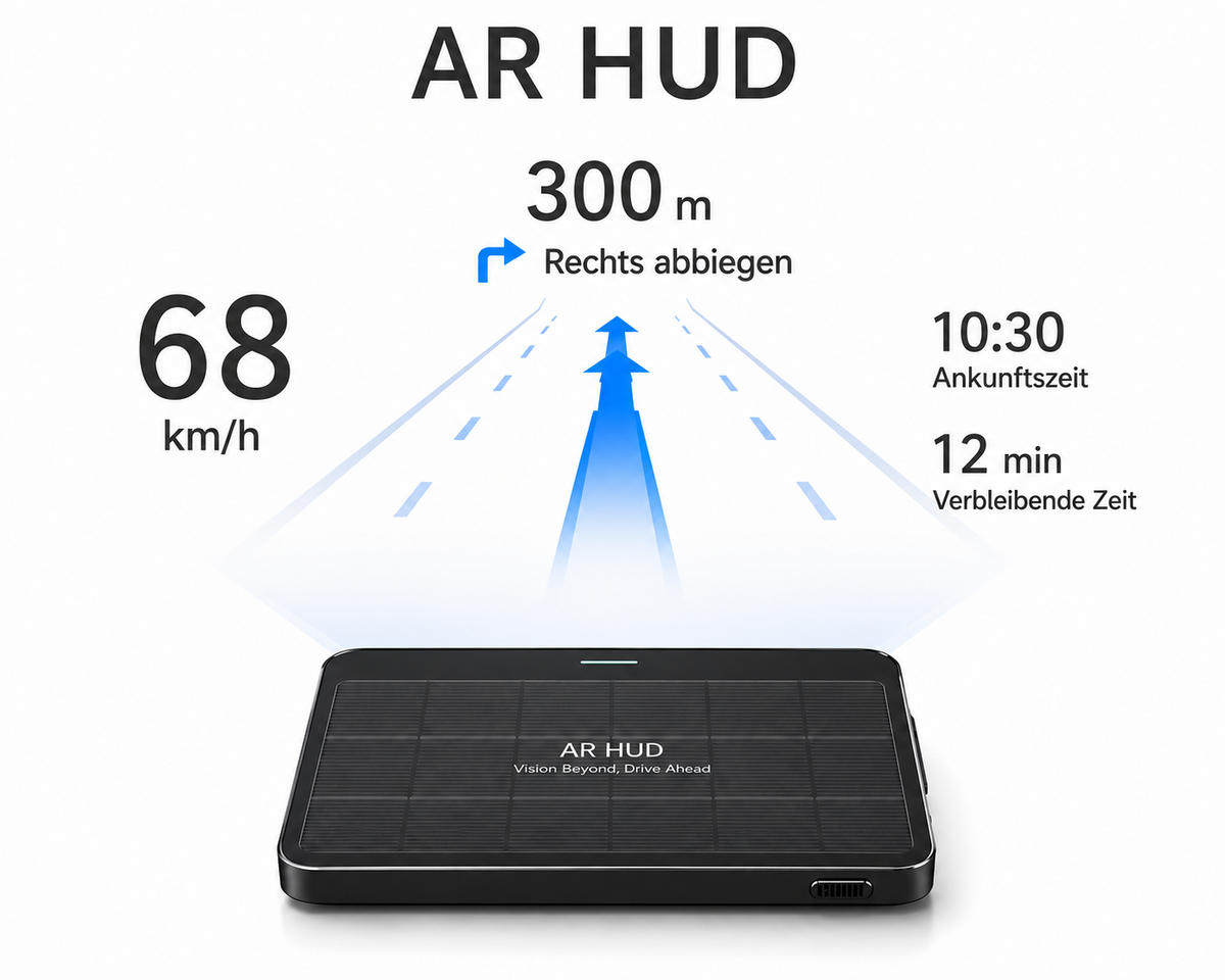 AR HUD Auto Head-Up Display – Echtzeit Navigation & Geschwindigkeit