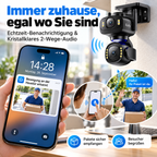 Cámara de seguridad exterior Wi-Fi Eufy – Floodlight Cam E340 con cámara dual 3K 360°