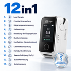 Misuratore di glicemia Bayer senza puntura 12-in-1 – Dispositivo digitale per la glicemia e i valori sanitari