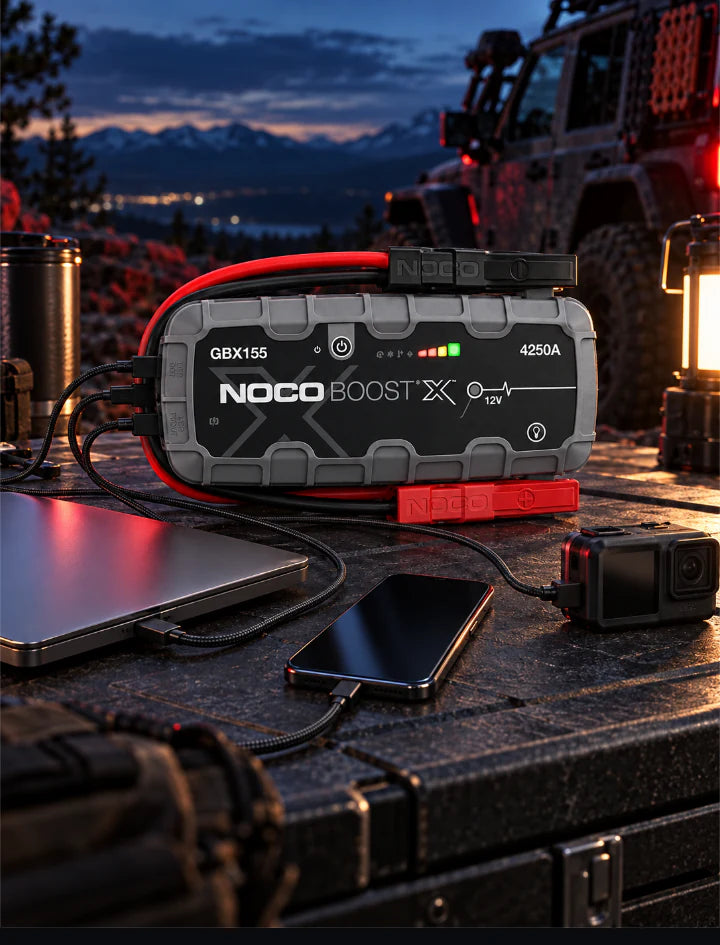 NOCO GBX155 lädt Laptop und Mobilgeräte