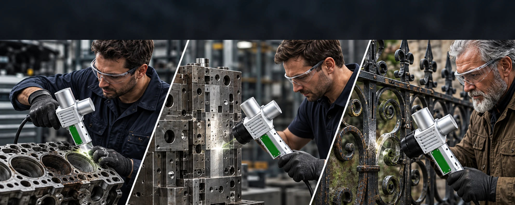 Pulsreinigung in Werkstatt, Formenbau und Metallrestaurierung