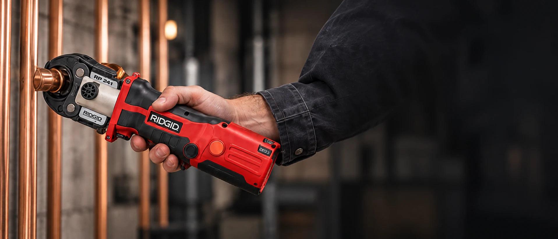 Einhandbedienung der RIDGID RP 241