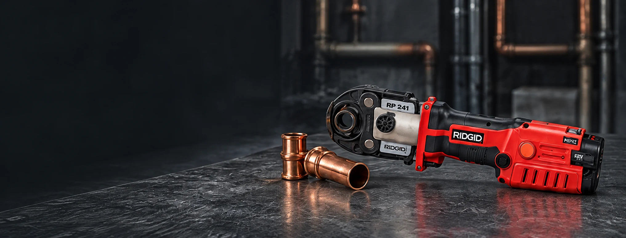 RIDGID RP 241 mit Kupferfittings